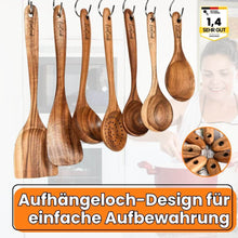 Lade das Bild in den Galerie-Viewer, EcoCook | 7-teiliges Teakholz-Küchenutensilien-Set
