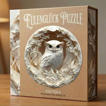 Lade das Bild in den Galerie-Viewer, EulenGlück Puzzle - Puzzle für ruhige, kreative Stunden