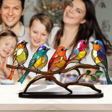 Lade das Bild in den Galerie-Viewer, Handgefertigtes Kunstwerk - Farbenfrohe Vogelskulptur