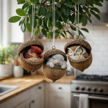 Lade das Bild in den Galerie-Viewer, Schlafende Waldfreunde™️ Natürliche, handgemachte Wohn- &amp; Gartendekoration zum Aufhängen
