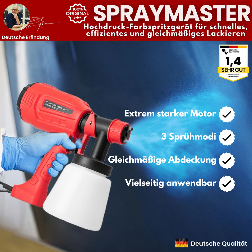 SprayMaster - Hochdruck-Farbsprühgerät für schnelles, effizientes und gleichmäßiges Lackieren