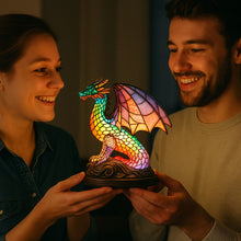 Lade das Bild in den Galerie-Viewer, LeuchtDrache - handgefertigte Lampe, die Herzen erstrahlen lässt

