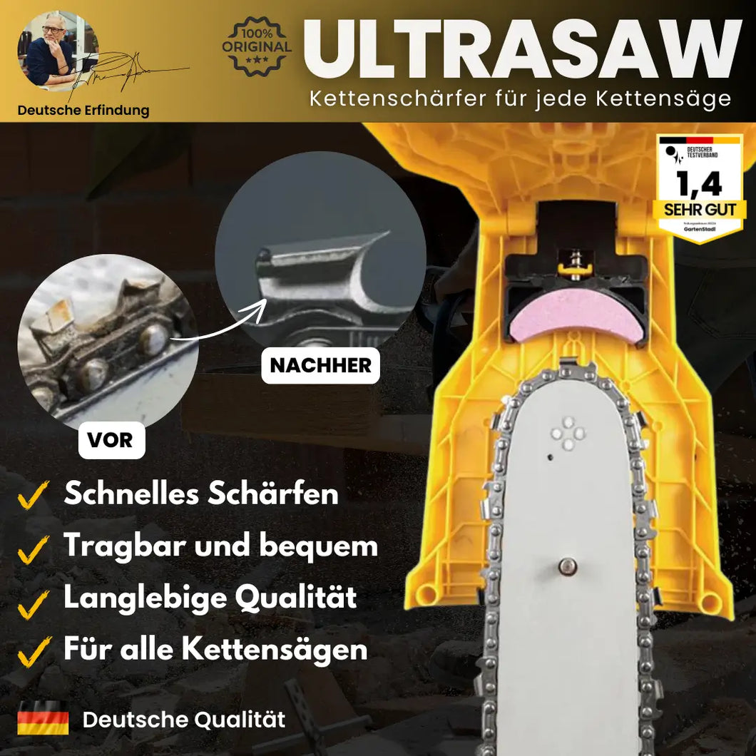 UltraSaw - das Original - Universal Kettenschärfer für jede Kettensäge