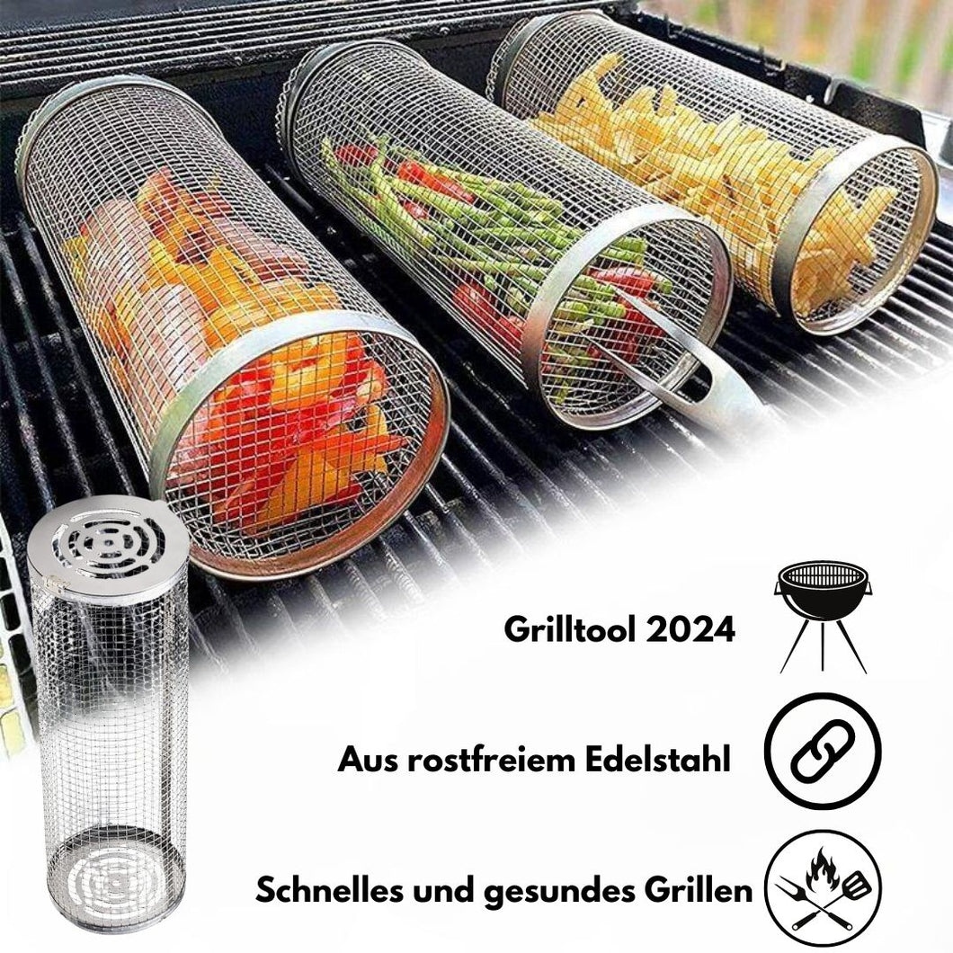 Grillkorb in Edelstahl-Ausführung für das perfekte Grillergebnis