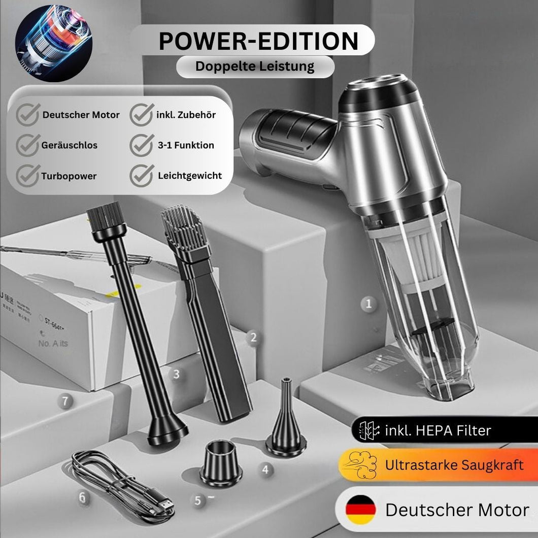 TurboClean Pro Handstaubsauger - Power Edition doppelt so viel Leistung